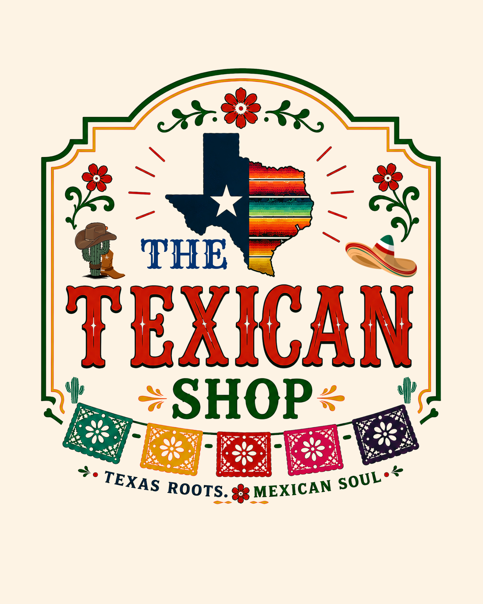 The Texican Shop logo — Texas roots, Mexican soul